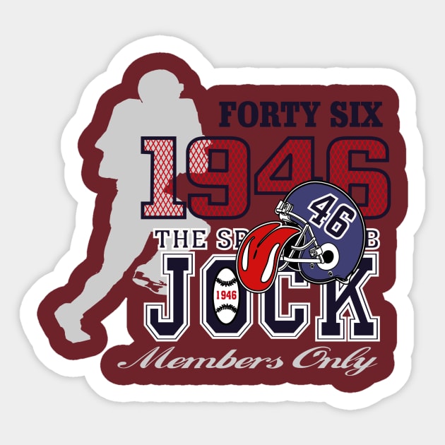 1946 Jock , Super bowl Sticker by TulipDesigns